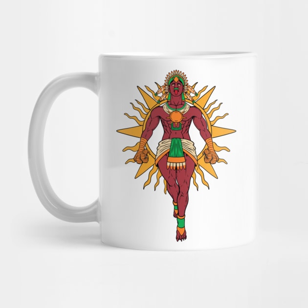 Aztec God of the Sun - Tonatiuh by Modern Medieval Design